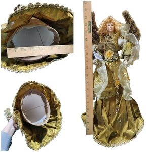 Vtg InArt Large Angel whimsical decor tree topper Thailand